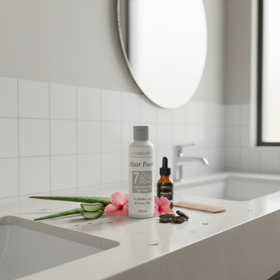 Havlyn Hair Food Oil – Deep Nourishing Hair Growth Formula for Strong, Smooth, Shiny & Healthy Hair | Anti-Dandruff, Anti-Frizz & Scalp Repair Oil