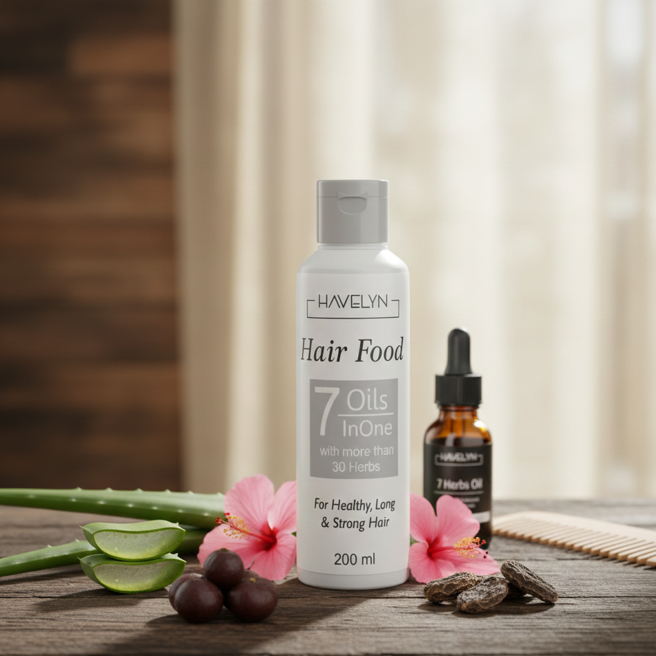 Havlyn Hair Food Oil – Deep Nourishing Hair Growth Formula for Strong, Smooth, Shiny & Healthy Hair | Anti-Dandruff, Anti-Frizz & Scalp Repair Oil