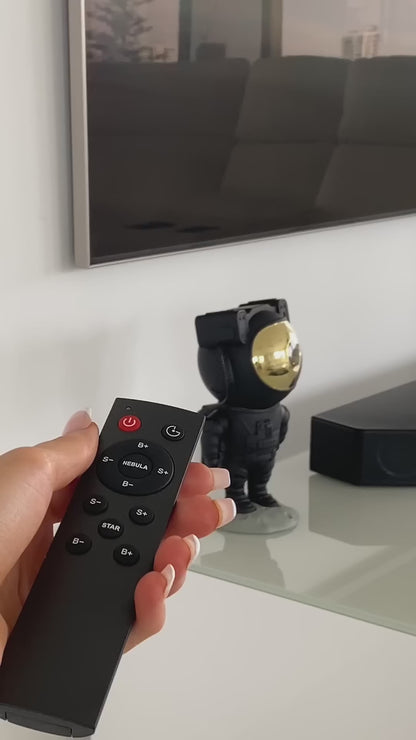 Astronaut Sky Galaxy Projector Rotating Nebula Night Light with Remote Control & Timer